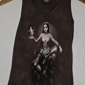 Skullcandy Brown Graphic Tank Top